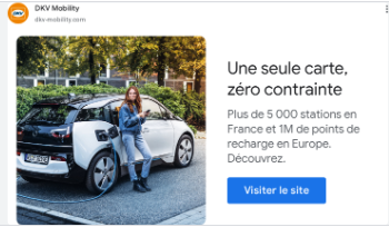 DKV Mobility display ad — Une seule carte, zéro contrainte